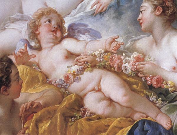 Francois Boucher Details of Cupid a Captive Sweden oil painting art